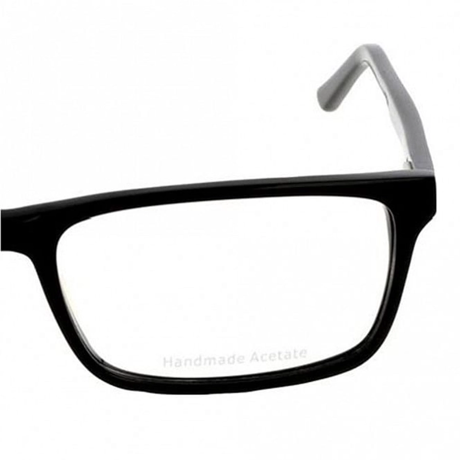 Full Rim Acetate Rectangle Black Large Julius JUDM14 Eyeglasses