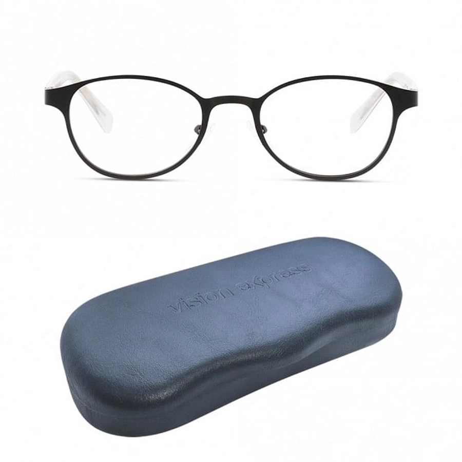 Full Rim Stainless Steel Oval Black Medium DbyD DBEF03 Eyeglasses
