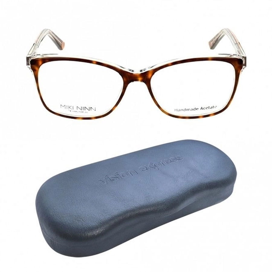 Blue Shield (Zero Power) Computer Glasses: Full Rim Almond Blue Acetate Small MNEF15 