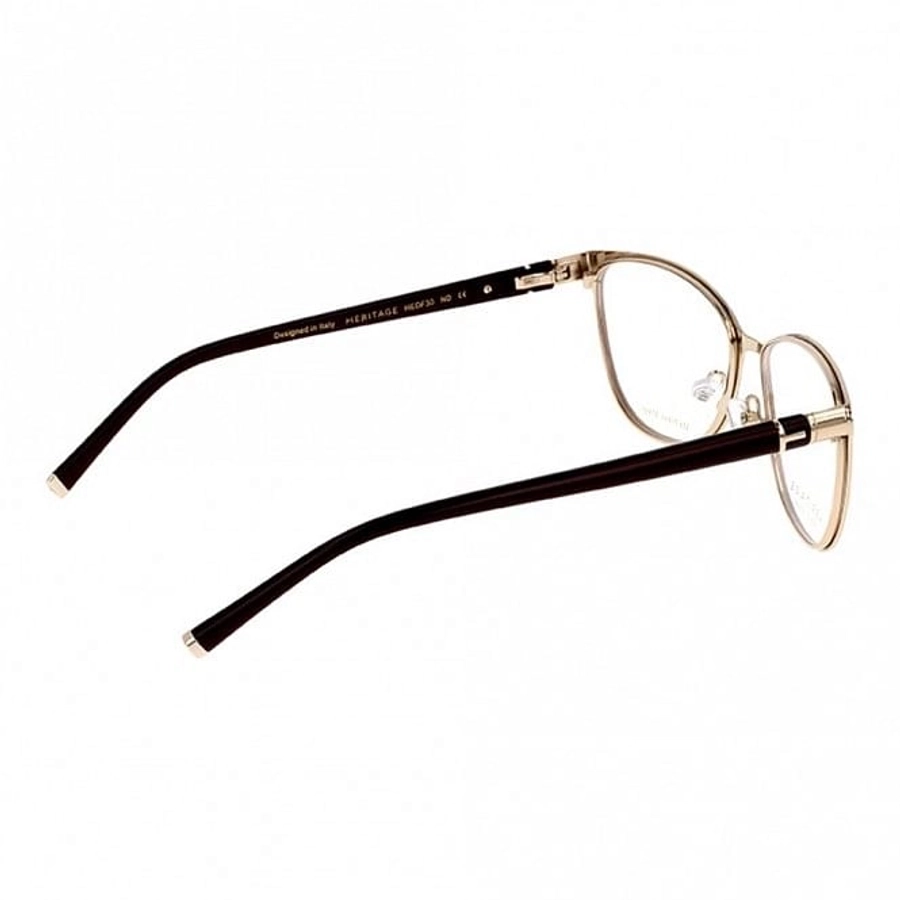 Full Rim Stainless Steel Cat Eye Brown Medium Heritage HEDF30 Eyeglasses