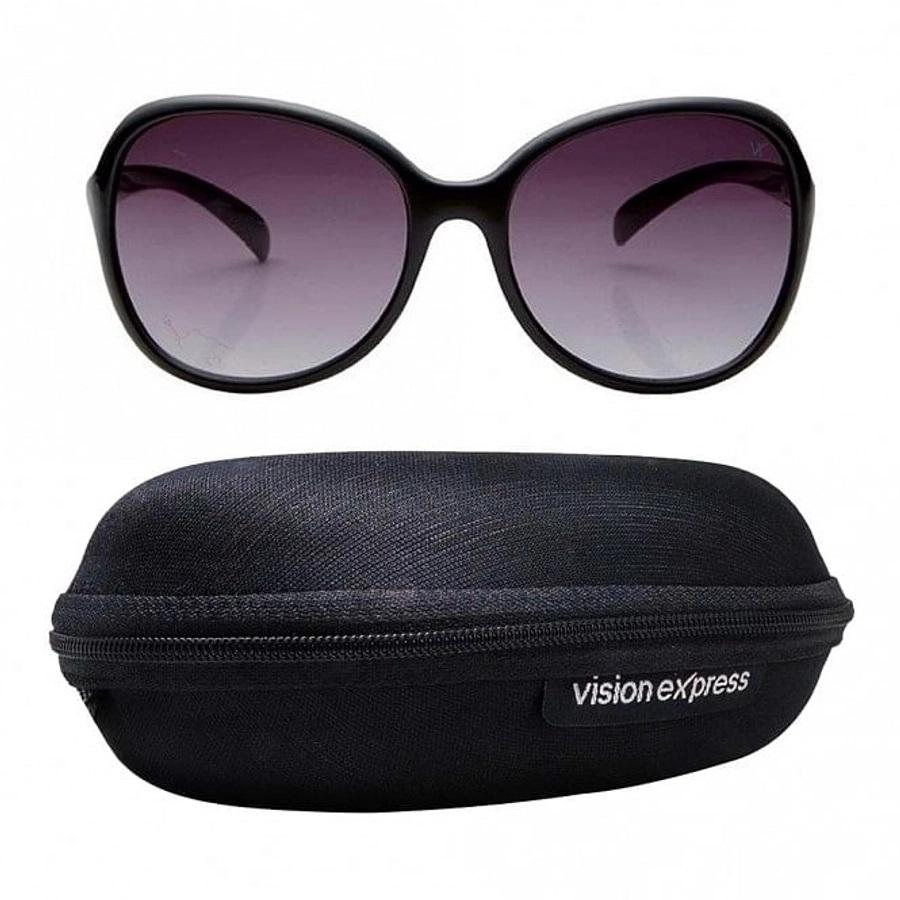 Oval Grey Polycarbonate Full Rim Medium Vision Express 41242 Sunglasses