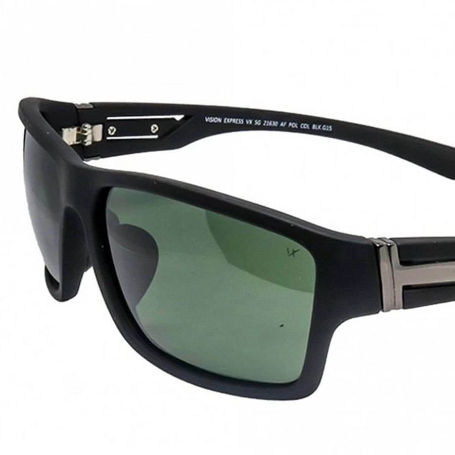 Rectangle Polarised Lens Green Full Rim Large Vision Express 21630P Sunglasses