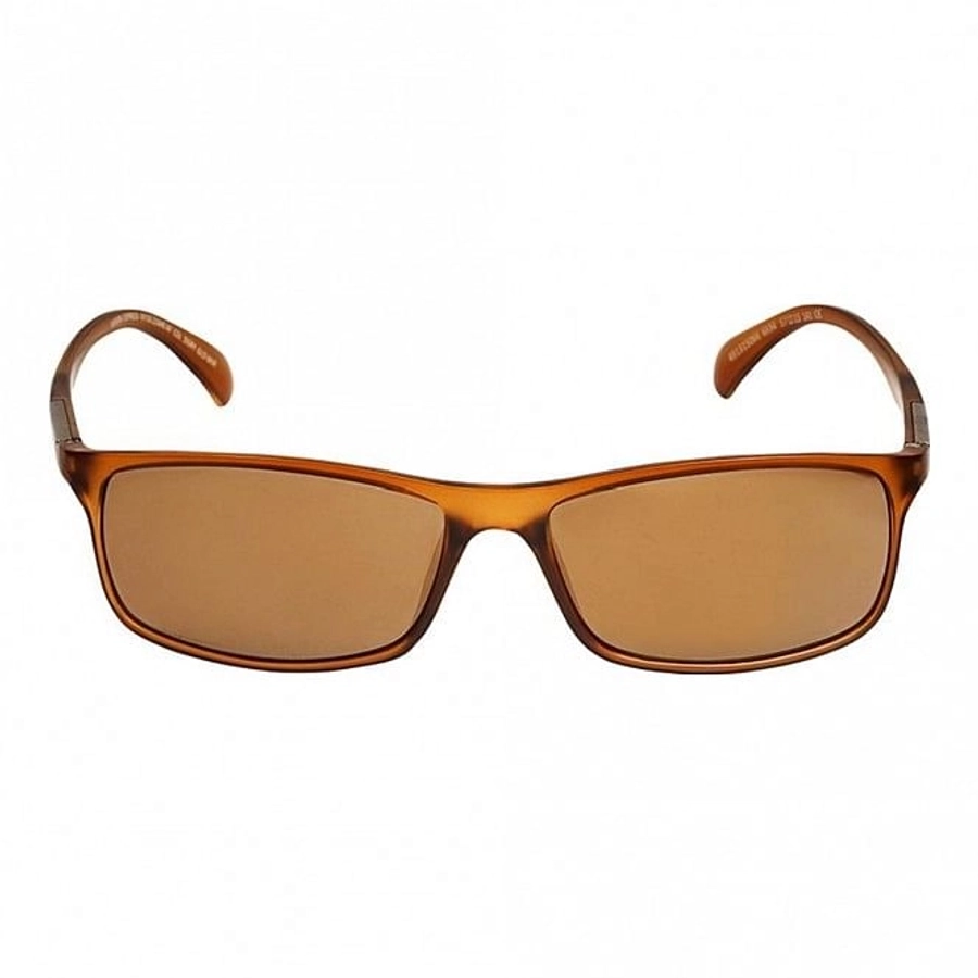 Rectangle Gold Polycarbonate Full Rim Small Vision Express 21640 Sunglasses