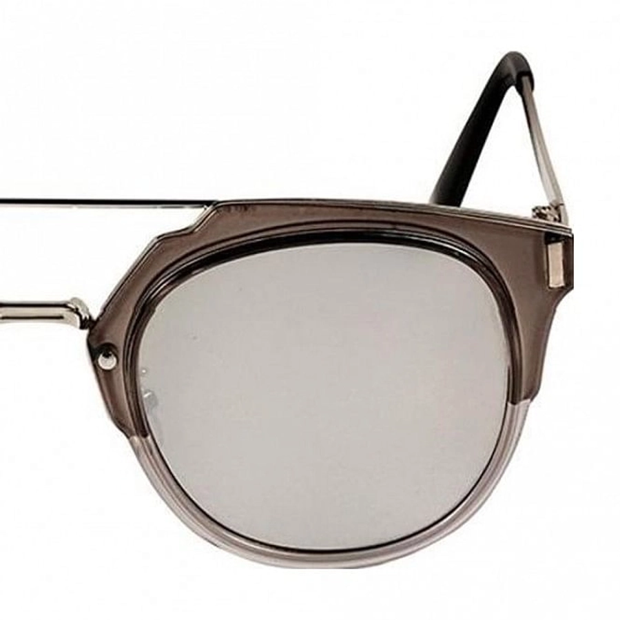 Round Silver Nickel Silver Full Rim Small Vision Express 21654 Sunglasses
