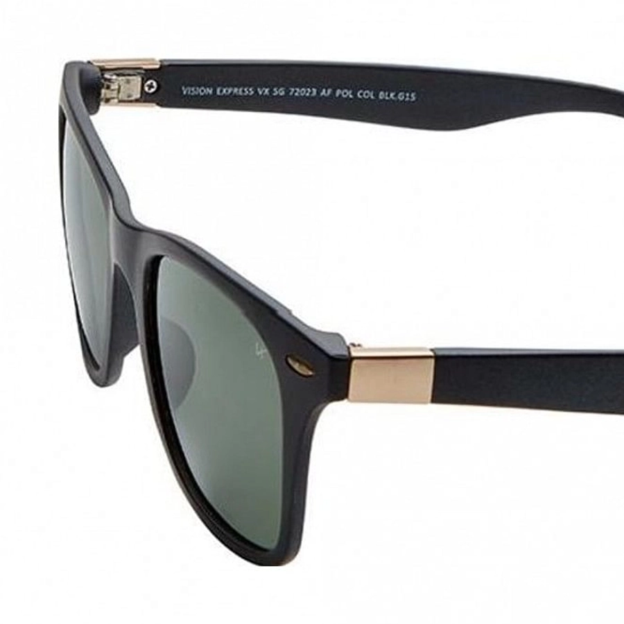 Wayfarer Polarised Lens Grey Solid Full Rim Medium Vision Express 72023P Sunglasses