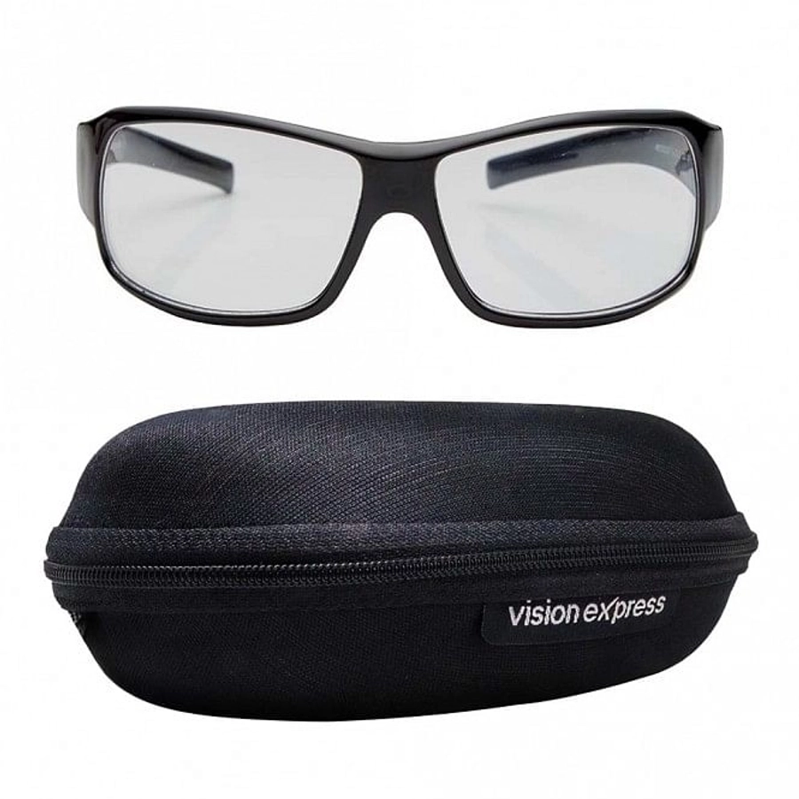 Rectangle Clear Polycarbonate Full Rim Medium Vision Express 81105 Sunglasses