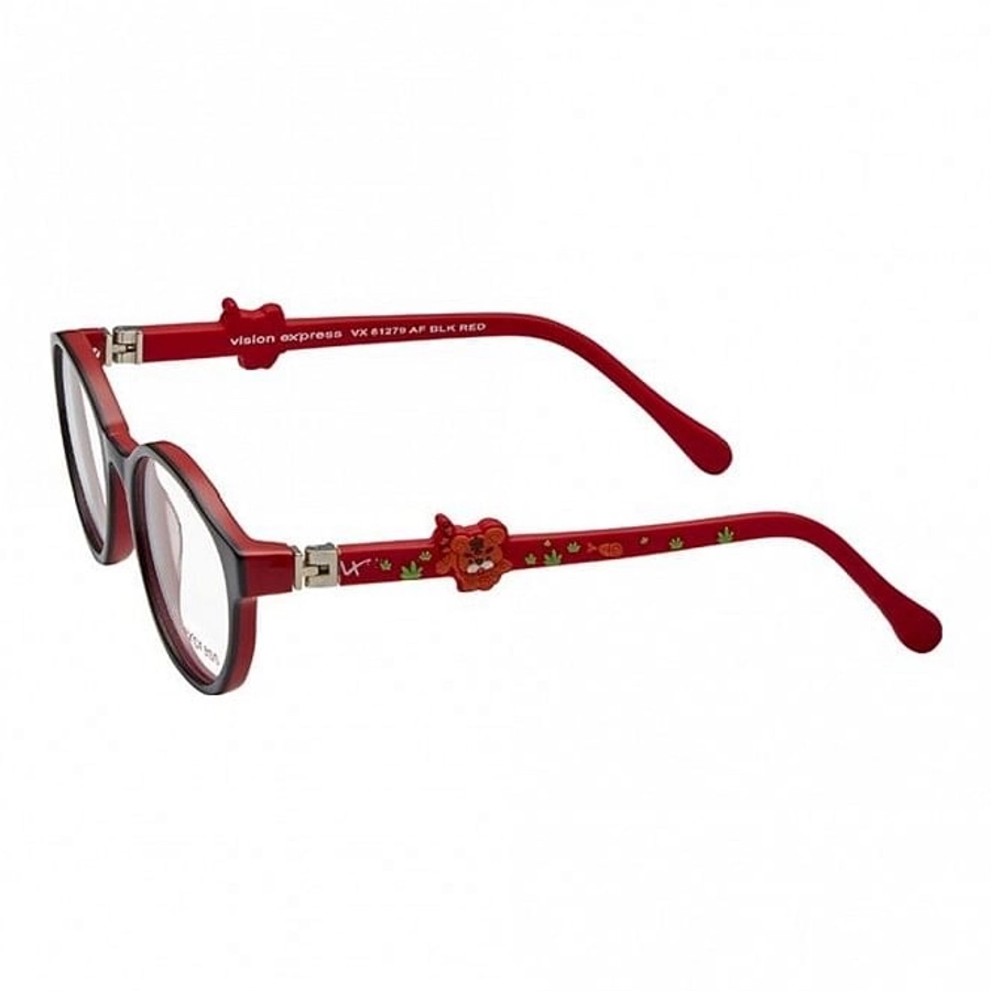Round Black Acetate Small Vision Express 61279 Kids Eyeglasses