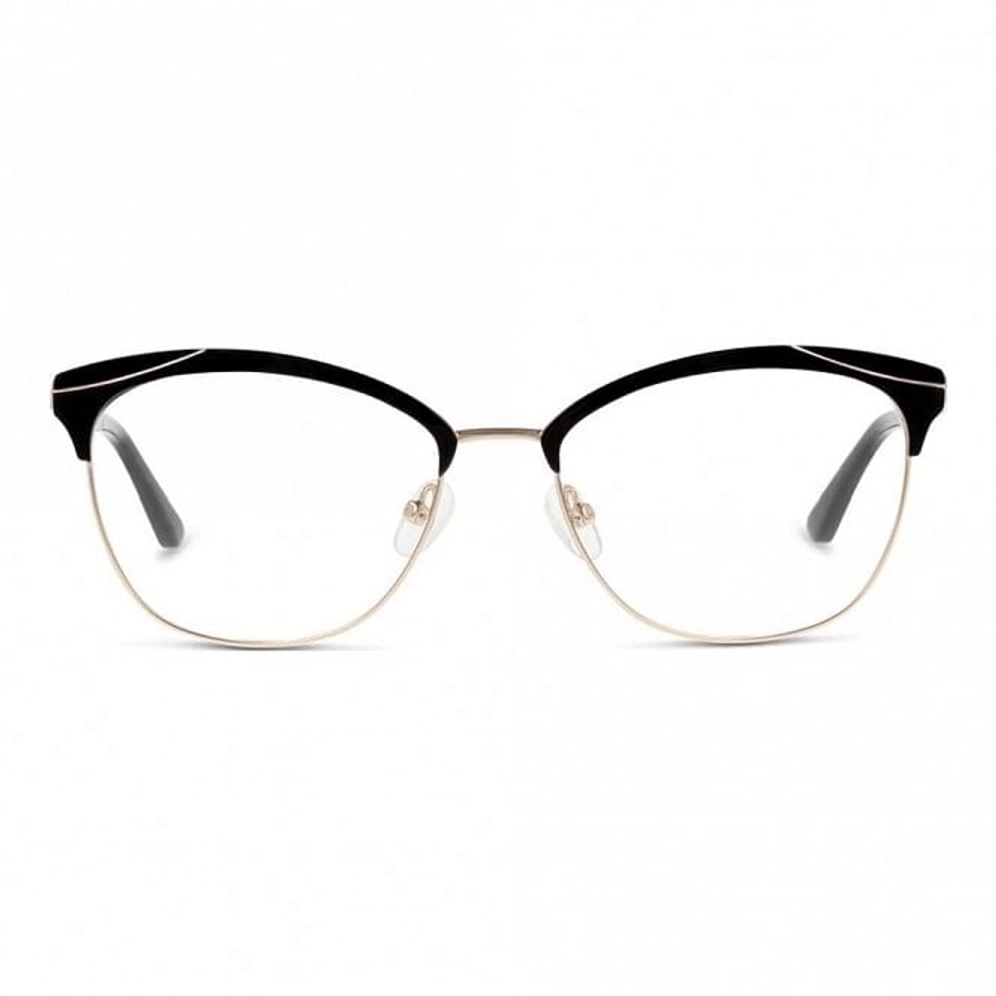 Full Rim Stainless Steel Almond Black Medium Sensaya SYFF04 Eyeglasses