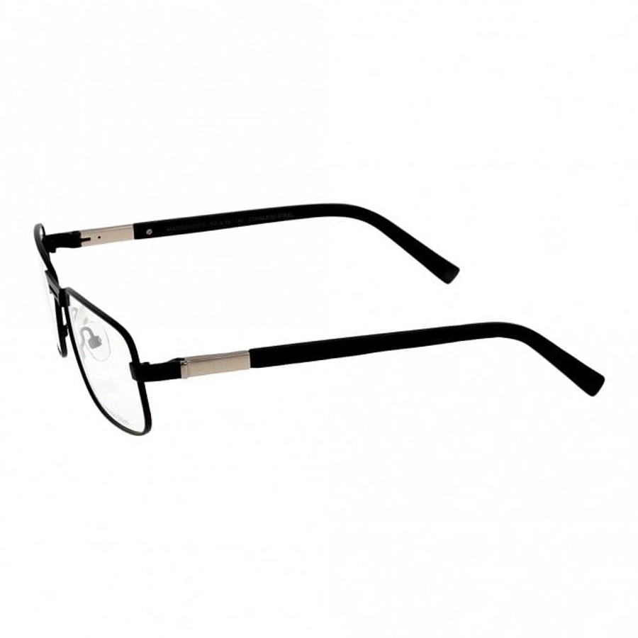 Full Rim Metal Rectangle Black Large Julius JUAM05 Eyeglasses