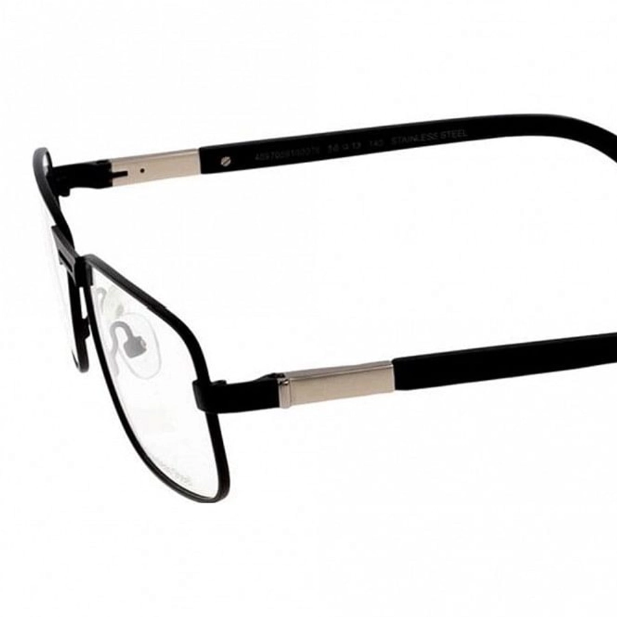 Full Rim Metal Rectangle Black Large Julius JUAM05 Eyeglasses