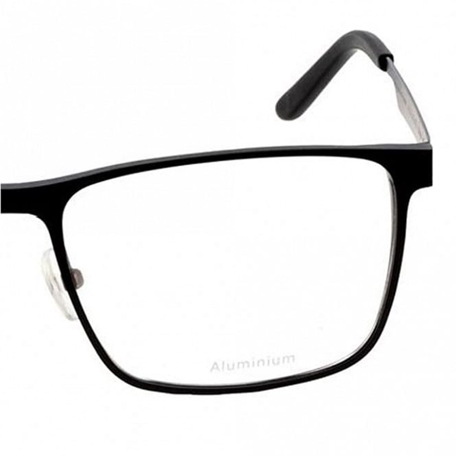 Full Rim Aluminium Rectangle Black Large Julius JUFM04 Eyeglasses