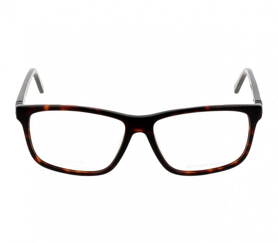 Blue Shield (Zero Power) Computer Glasses: Full Rim Rectangle Brown Acetate Large JUDM21 