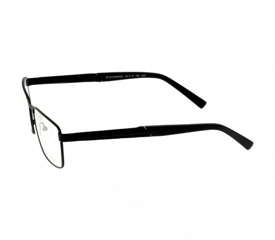 Full Rim Stainless Steel Rectangle Black Medium Julius JUDM09 Eyeglasses