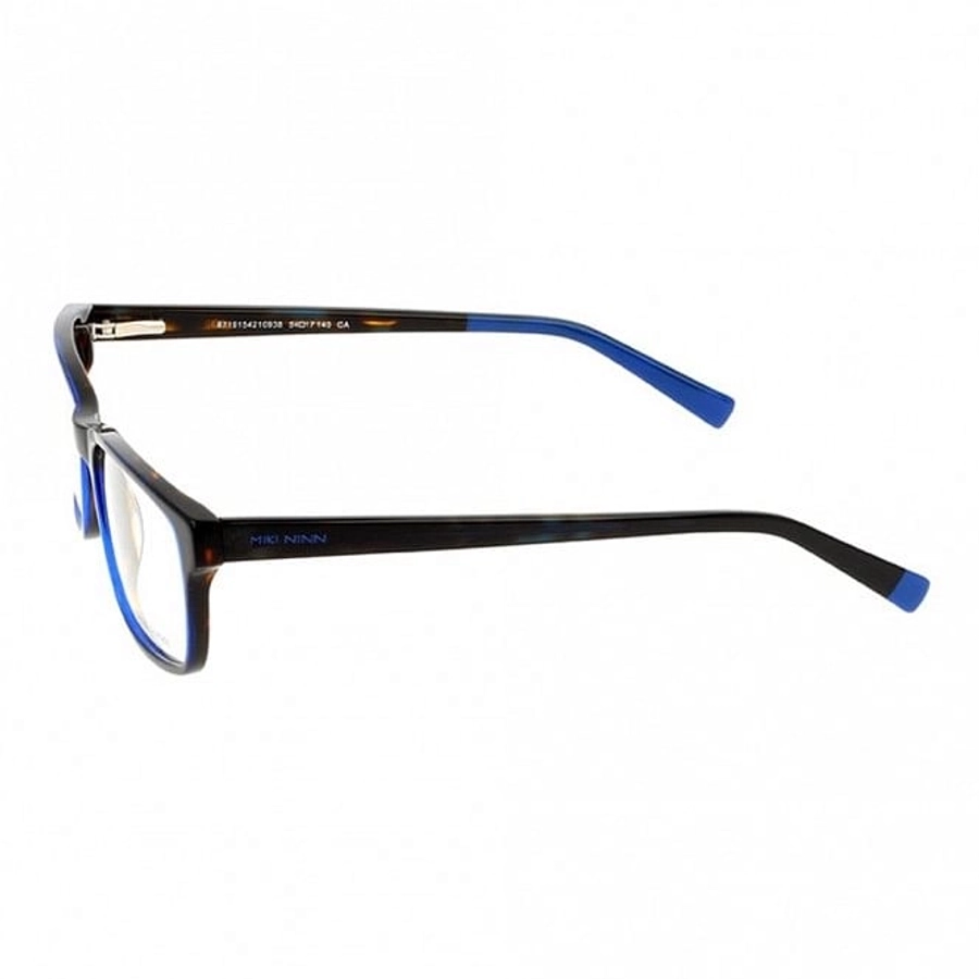 Full Rim Acetate Rectangle Blue Medium Miki Ninn MNEM08 Eyeglasses