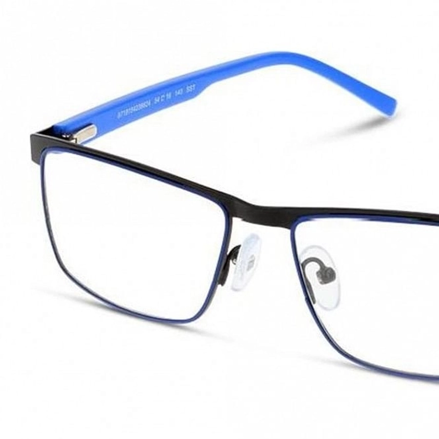 Full Rim Stainless Steel Rectangle Black Medium Miki Ninn MNFM02 Eyeglasses