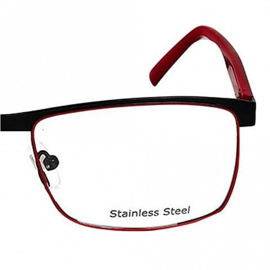 Full Rim Stainless Steel Rectangle Black Medium Miki Ninn MNFM02 Eyeglasses