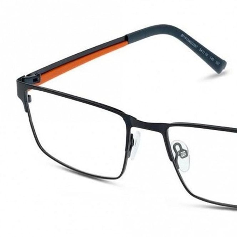 Full Rim Stainless Steel Rectangle Blue Medium I-Switch SWCM04 Eyeglasses