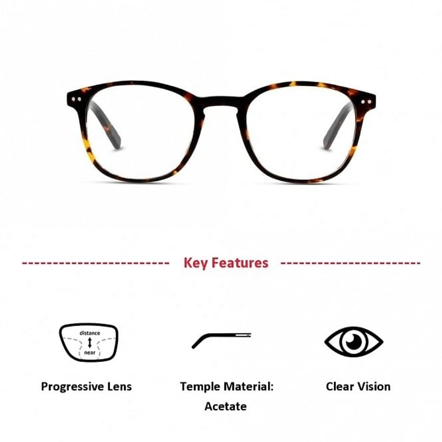 Full Rim Acetate Round Havana Medium DbyD DBFM03 Eyeglasses