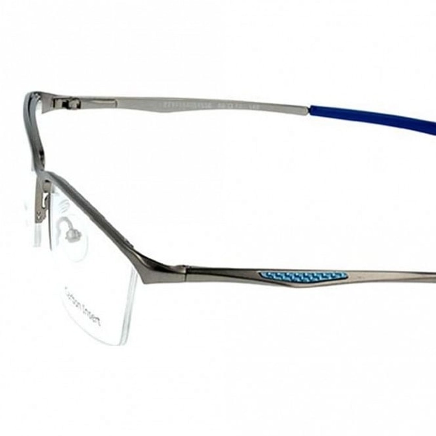 Half Rim Monel Rectangle Grey Large Activ ACDM01 Eyeglasses