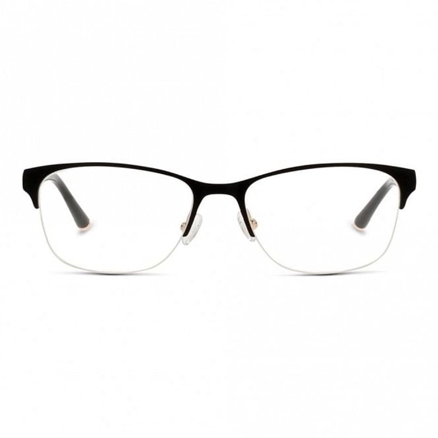 Half Rim Metal Almond Black Small Heritage HEDF31 Eyeglasses