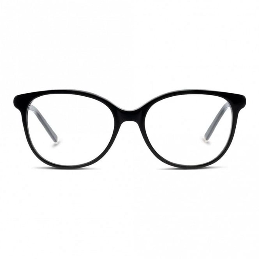 Full Rim Acetate Oval Black Small Heritage HECF29 Eyeglasses