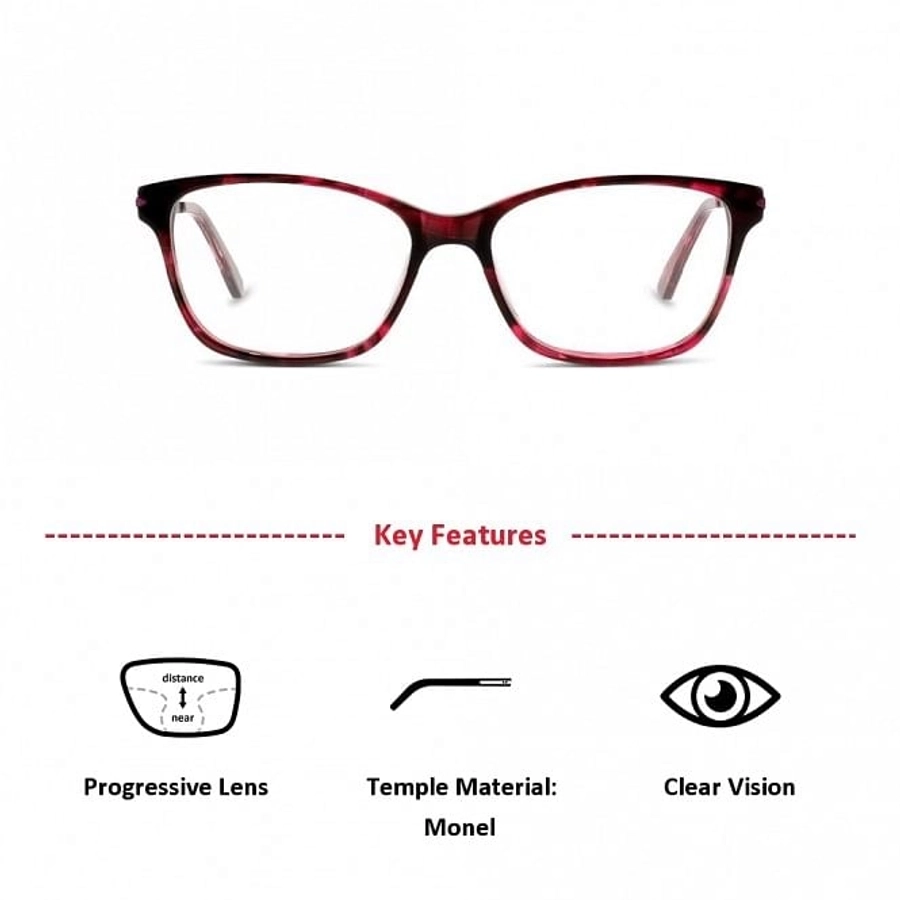 Full Rim Acetate Rectangle Violet Medium 5th Avenue FAFF03 Eyeglasses