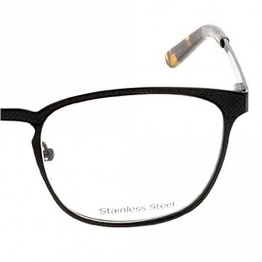 Full Rim Stainless Steel Square Black Medium 5th Avenue FAFM06 Eyeglasses