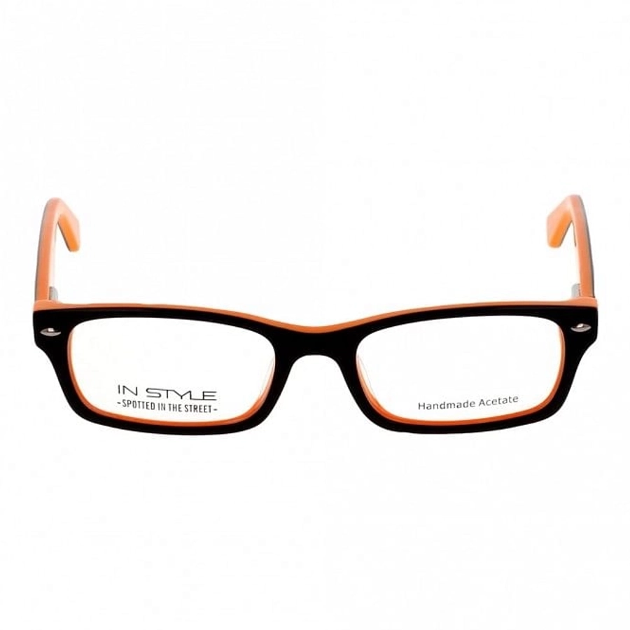 Full Rim Acetate Rectangle Black Small In Style ISJ09 Eyeglasses