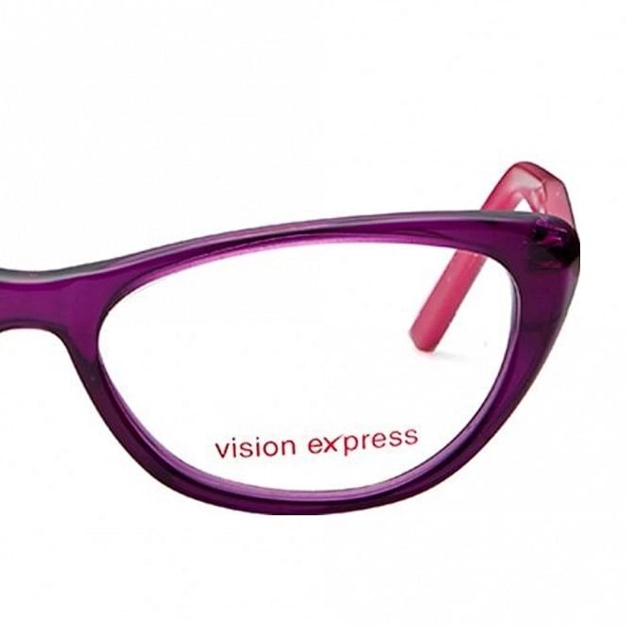 Cat Eye Purple Polycarbonate Medium Vision Express 61281 Kids Eyeglasses