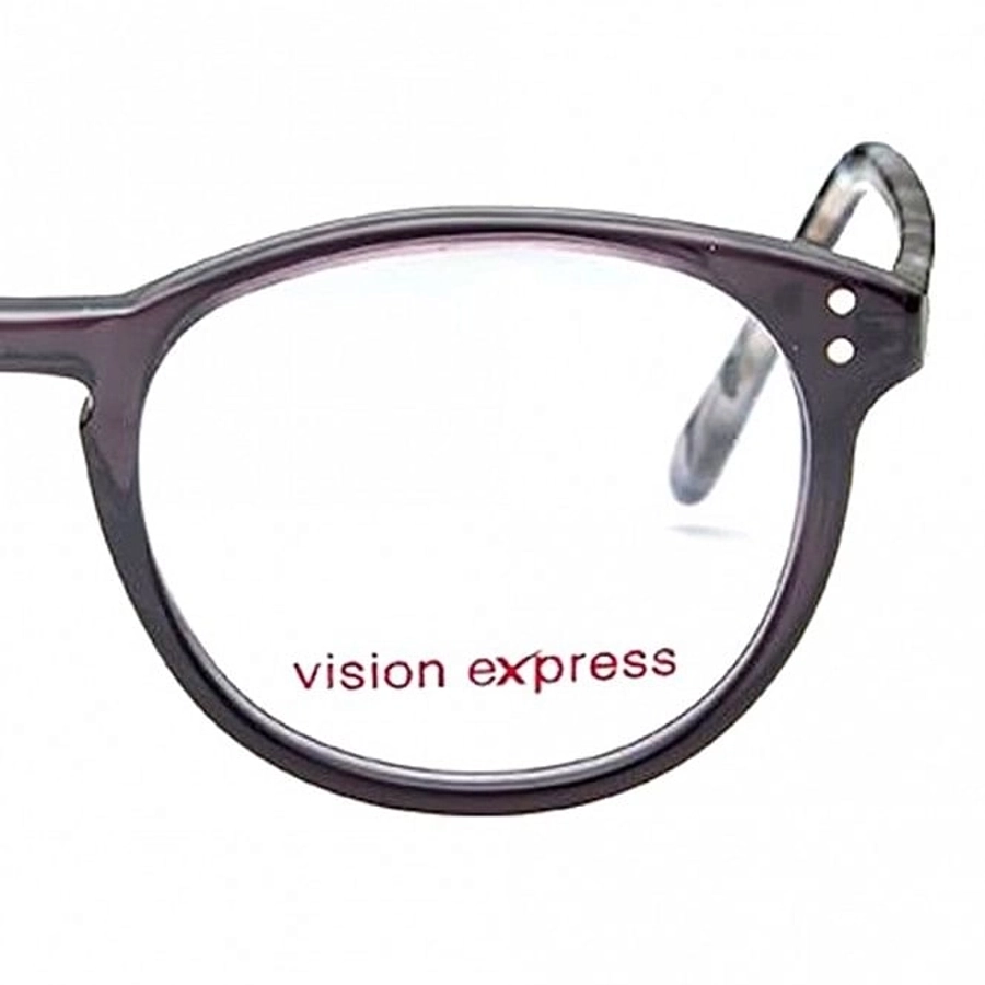 Round Grey Acetate Small Vision Express 61283 Kids Eyeglasses