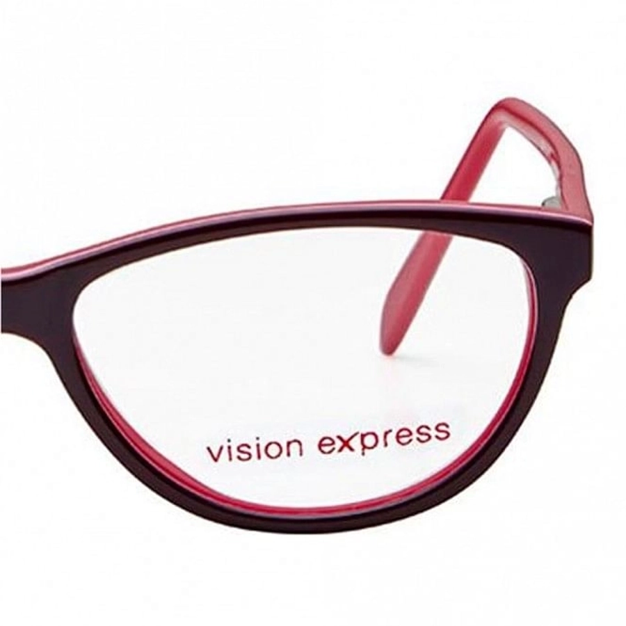 Full Rim Acetate Cat Eye Purple Large Vision Express 61286 Eyeglasses