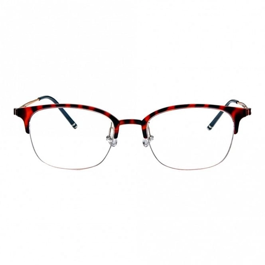 Half Rim Ultem Square Brown Medium Vision Express 29436 Eyeglasses