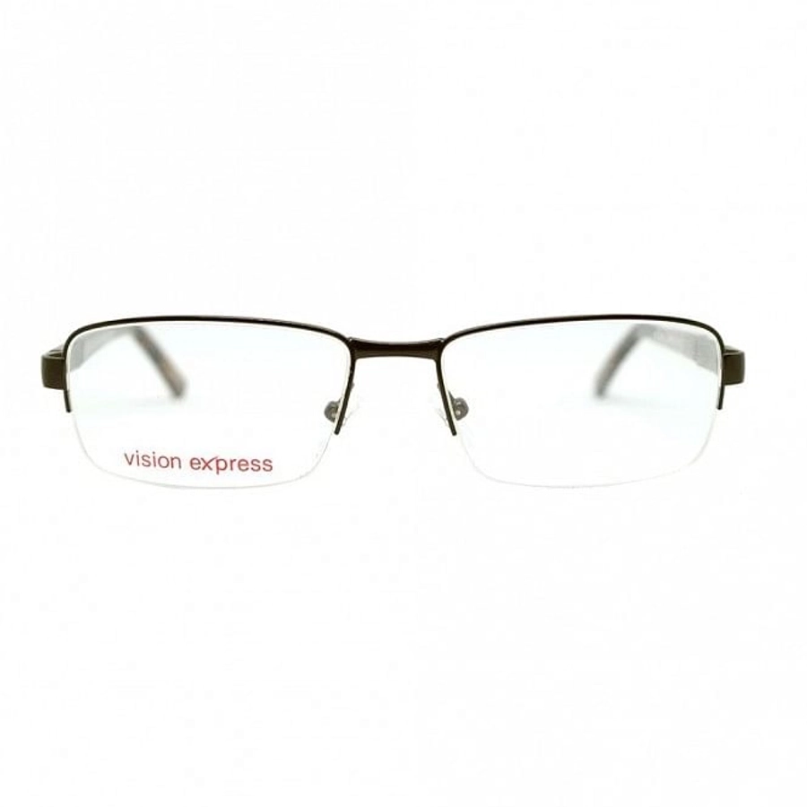 Half Rim Metal Rectangle Black Large Vision Express BBDM10 Eyeglasses