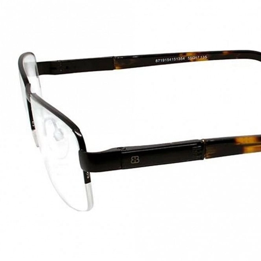 Half Rim Metal Rectangle Black Large Vision Express BBDM10 Eyeglasses