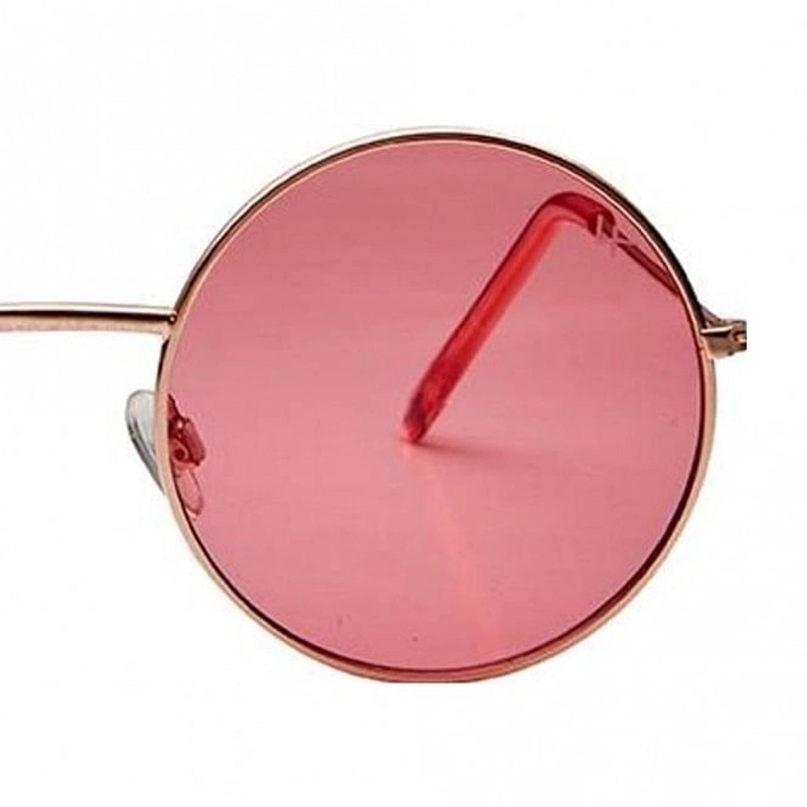 Round Pink Nickel Silver  Full Rim Medium Vision Express 41290 Sunglasses