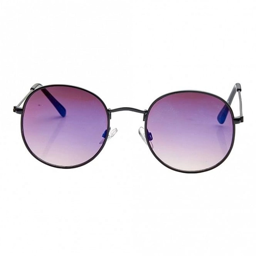 Round Blue Gradient Nickel Silver  Full Rim Small Vision Express 21656 Sunglasses