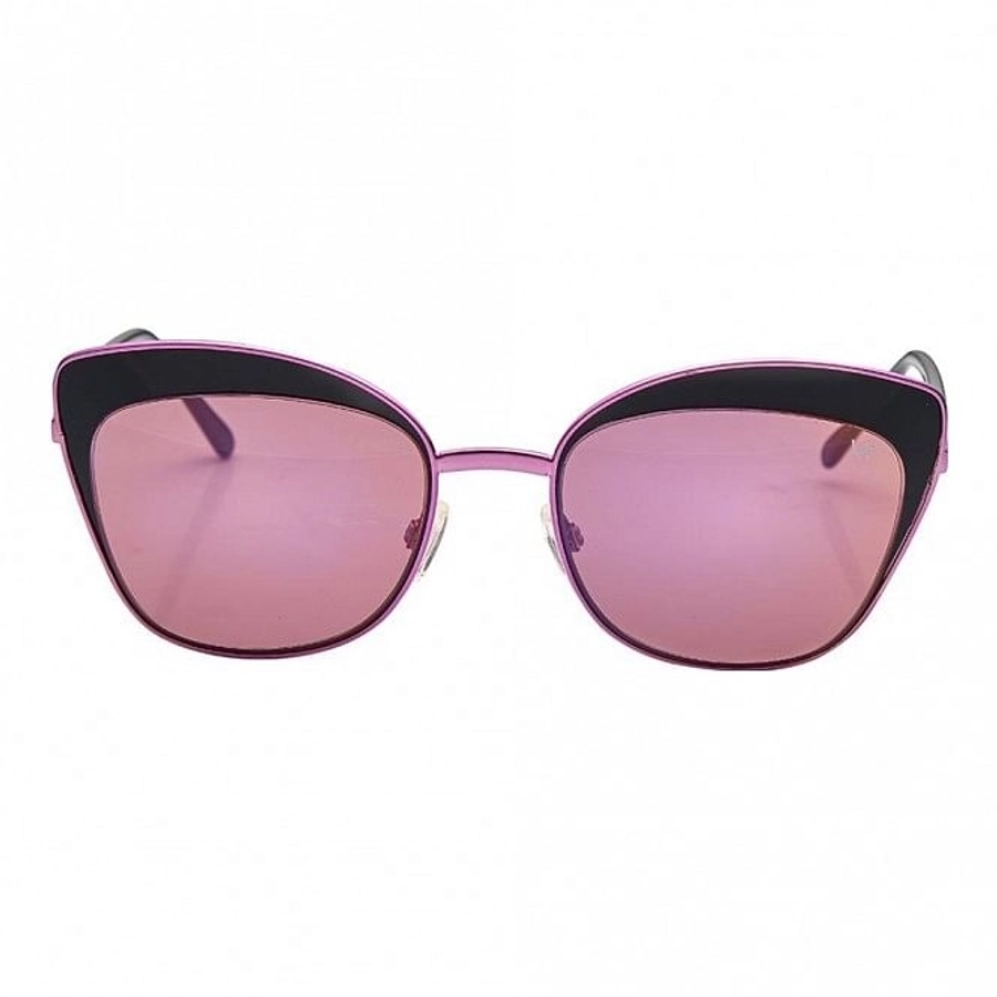 Cat eye Purple Mirror Stainless steel Full Rim Medium Vision Express 41291 Sunglasses
