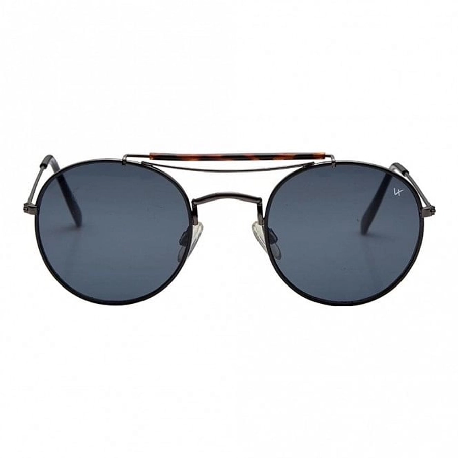 Round Grey Nickel Silver  Full Rim Medium Vision Express 41295 Sunglasses