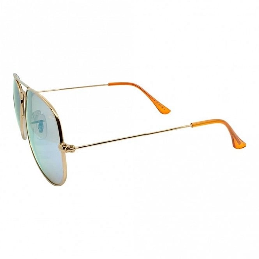 Aviator Orange Mirror Nickel Silver  Full Rim Medium Vision Express 12036 Sunglasses