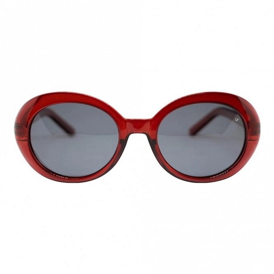 Round Polarised Lens Grey Solid Full Rim Large Vision Express 41306P Sunglasses