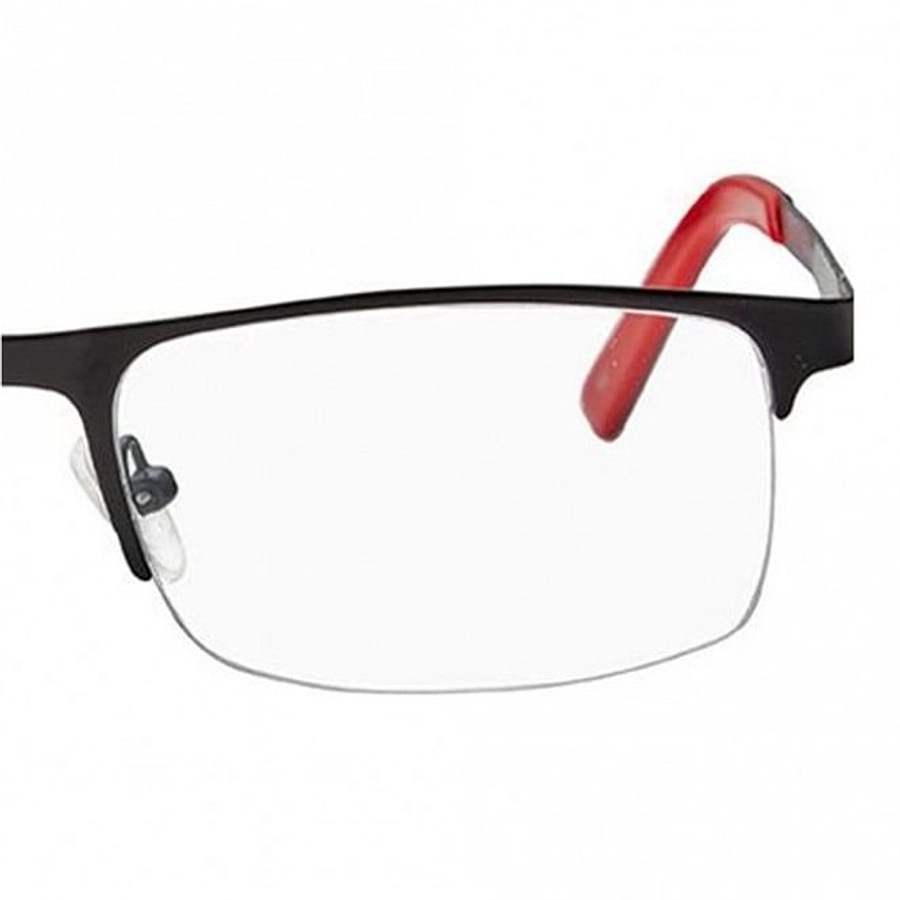 Half Rim Metal Wrap Black Medium Vision Express 29441 Eyeglasses