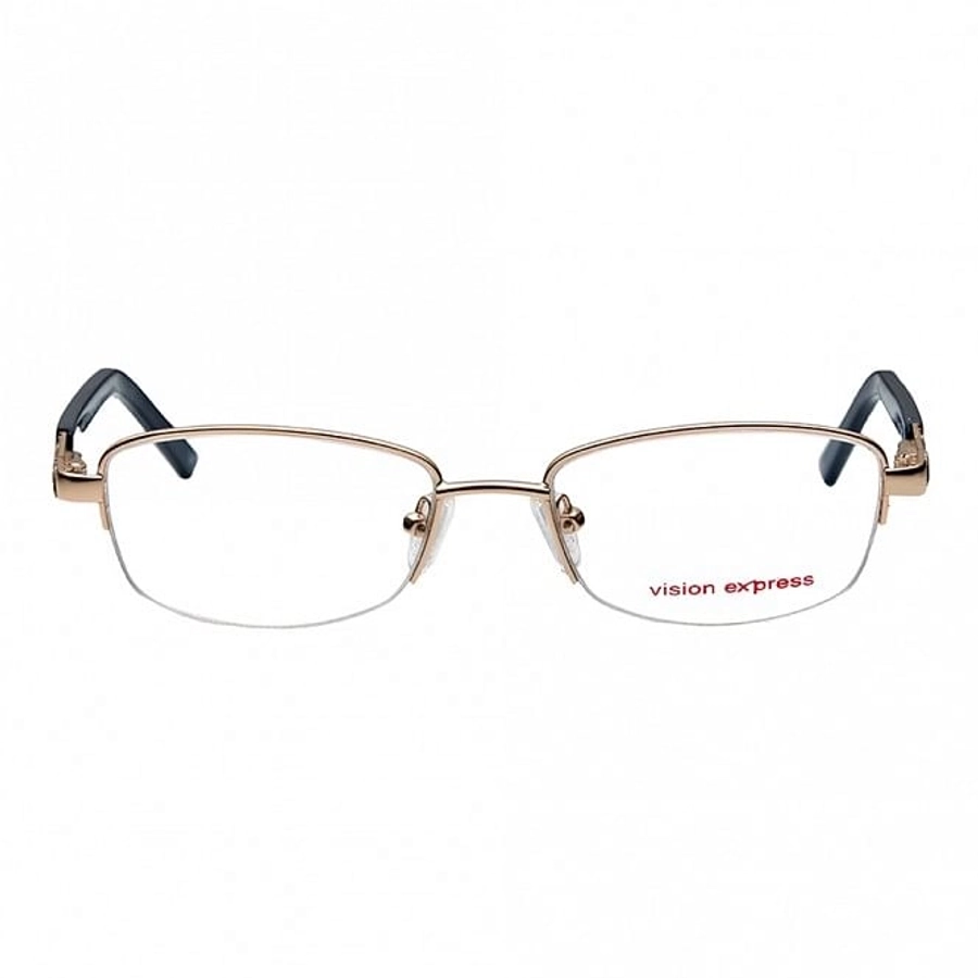 Half Rim Metal Rectangle Gold Medium Vision Express 31803 Eyeglasses