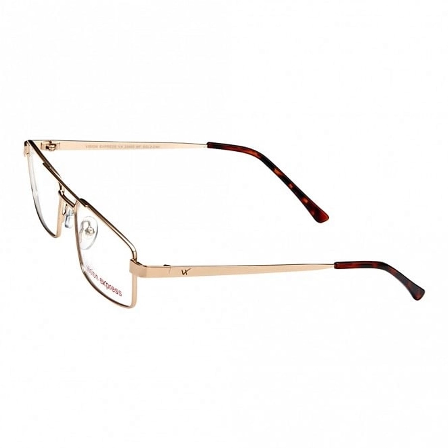 Full Rim Metal Rectangle Gold Medium Vision Express 29450 Eyeglasses