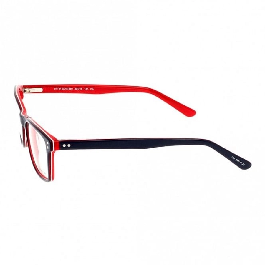Full Rim Acetate Rectangle Black Small In Style ISFT02 Eyeglasses
