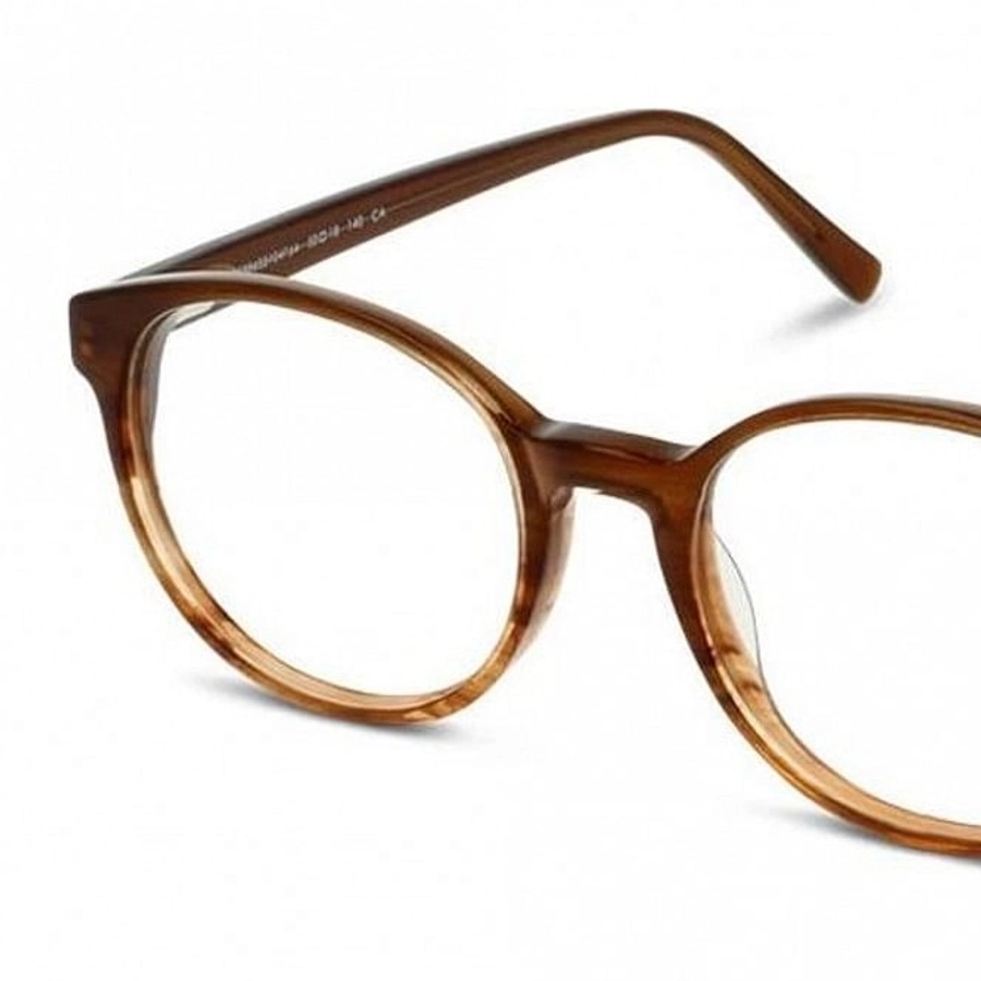 Full Rim Acetate Round Brown Small Be Bright BBBM01 Eyeglasses