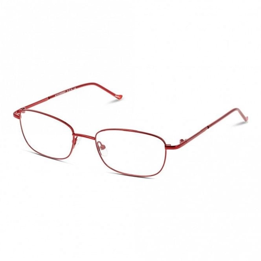 Full Rim Monel Rectangle Red Small Seen SNEF03 Eyeglasses