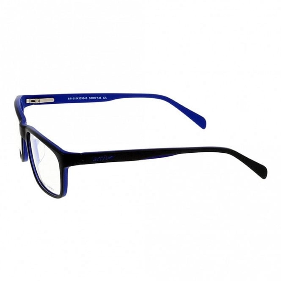 Full Rim Acetate Rectangle Black Medium Activ ACHM15 Eyeglasses