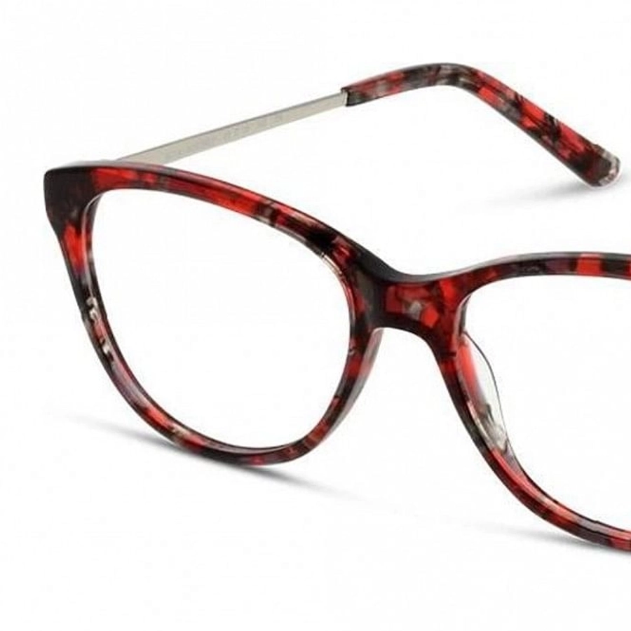 Full Rim Acetate Almond Red Medium 5th Avenue FAHF12 Eyeglasses