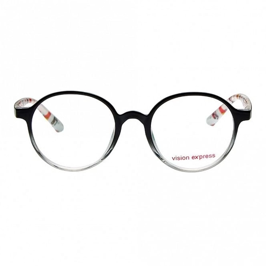 Round Black Polycarbonate Medium Vision Express 61295 Kids Eyeglasses