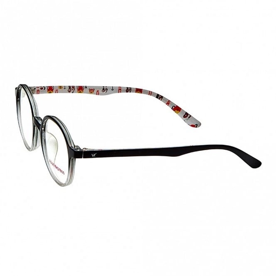 Round Black Polycarbonate Medium Vision Express 61295 Kids Eyeglasses